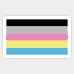 Polygender Flag Sticker